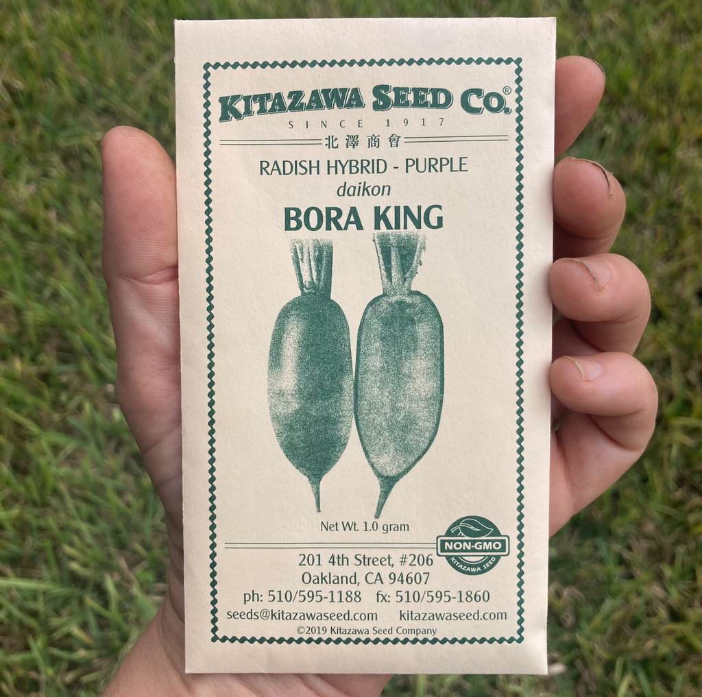 Bora King, Purple Meat Radish Seed Packet